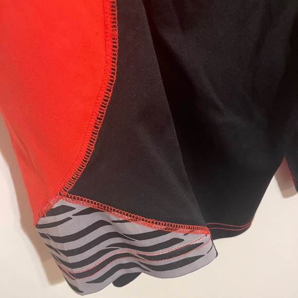 Plus Size Men’s Red & Black Basket Ball Shorts - Picture 3 of 5